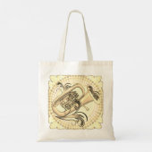 Tuba Ritme Tote Bag (Achterkant)