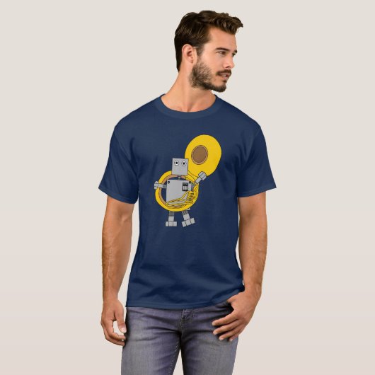 Tuba Robot T-shirt (Voorkant volledig)
