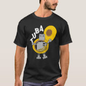 Tuba Robot Tekst T-shirt (Voorkant)