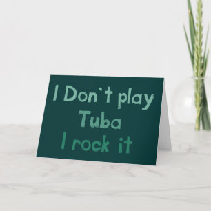 Tuba Rock It Wenskaart Kaart