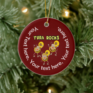 Tuba Rocks Keramisch Ornament