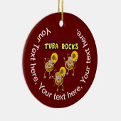 Tuba Rocks Keramisch Ornament (Rechts)