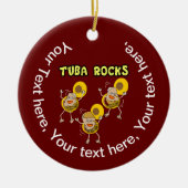 Tuba Rocks Keramisch Ornament (Voorkant)