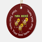Tuba Rocks Keramisch Ornament (Links)