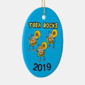 Tuba Rocks Keramisch Ornament (Rechts)