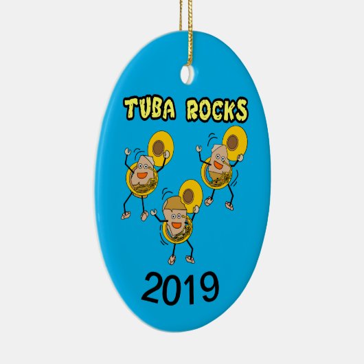 Tuba Rocks Keramisch Ornament (Rechts)