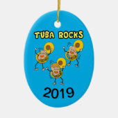 Tuba Rocks Keramisch Ornament (Voorkant)