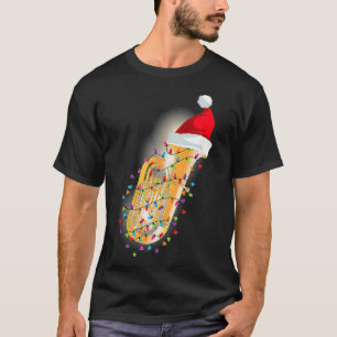 Tuba Shirt met kerstmis Funny Marching Band Geek H