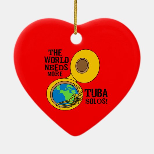Tuba Solos Keramisch Ornament (Achterkant)