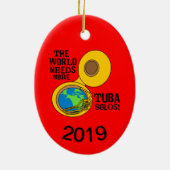 Tuba Solos Keramisch Ornament (Achterkant)