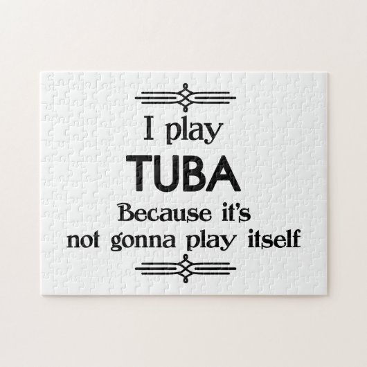 Tuba - Speel zelf Funny Deco Music Legpuzzel (Horizontaal)