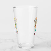 Tuba spelende Stickman Glas (Links)