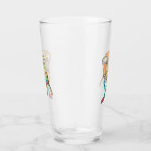 Tuba spelende Stickman Glas (Rechts)