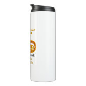 Tuba speler High School Band Gold gepersonaliseerd Thermosbeker (Geroteerd rechts)