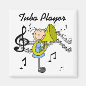 Tuba speler magneet (Voorkant)