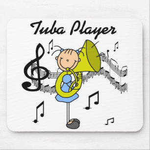 Tuba-speler T-shirts en cadeaus Muismat