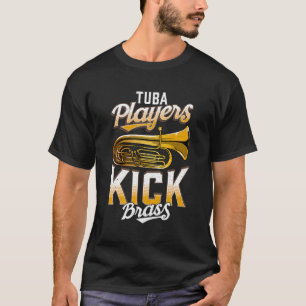 Tuba spelers kick messing grappige tuba t-shirt