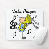 Tuba-Spelers Muismat (Met muis)