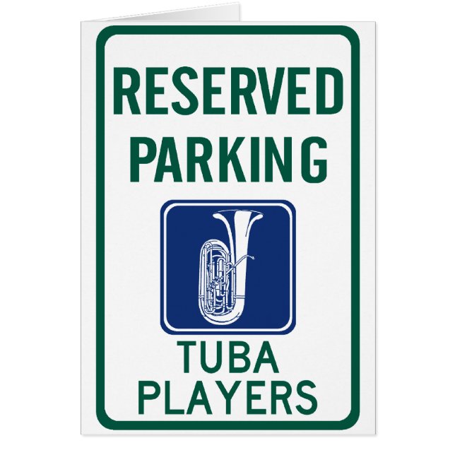 Tuba-spelers parkeren (Voorkant)