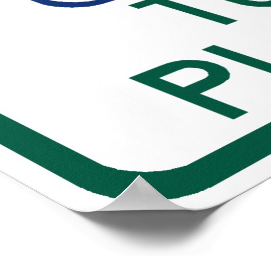 Tuba-spelers parkeren poster (Hoek)