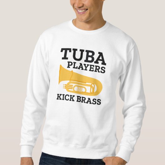 Tuba Spelers Trappen Koper Trui (Voorkant)