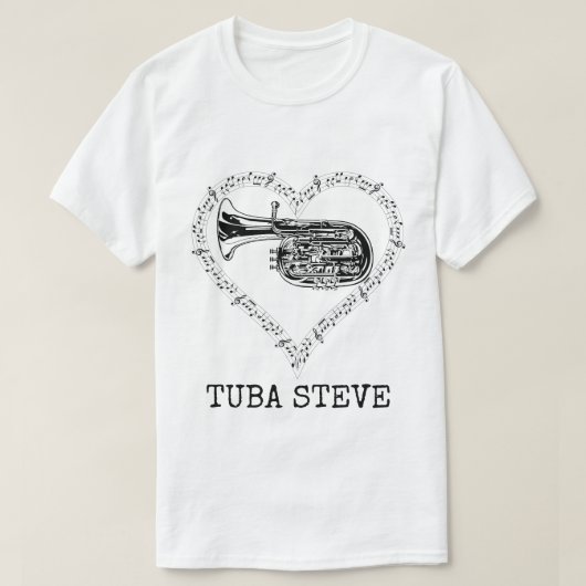 Tuba Steve T-shirt (Design voorkant)