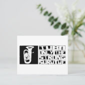 Tuba Survive Briefkaart (Staand voorkant)