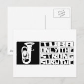 Tuba Survive Briefkaart (Voorkant / Achterkant)