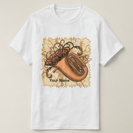 Tuba T-shirt met werveling (Design voorkant)