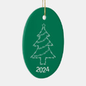 Tuba-tekstkerstboom Keramisch Ornament (Rechts)