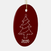 Tuba-tekstkerstboom Keramisch Ornament (Rechts)