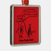 Tuba Tesla Coil Metalen Ornament (Rechts)