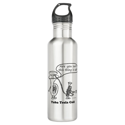 Tuba Tesla spoel water fles (Voorkant)