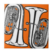 Tuba Trivet Tile voor hete borden, potten en schot Tegeltje (Voorkant)