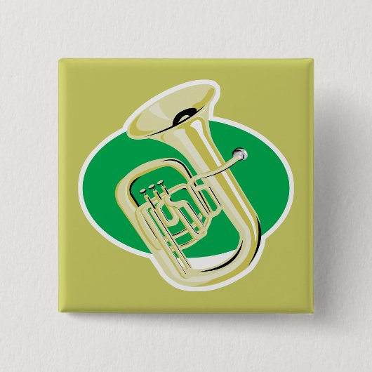 tuba vierkante button 5,1 cm (Voorkant)