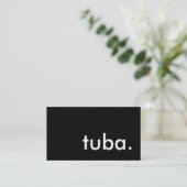 tuba. visitekaartje (Staand voorkant)