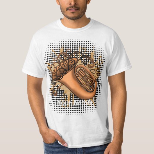 Tuba wervelend T-shirt (Voorkant)
