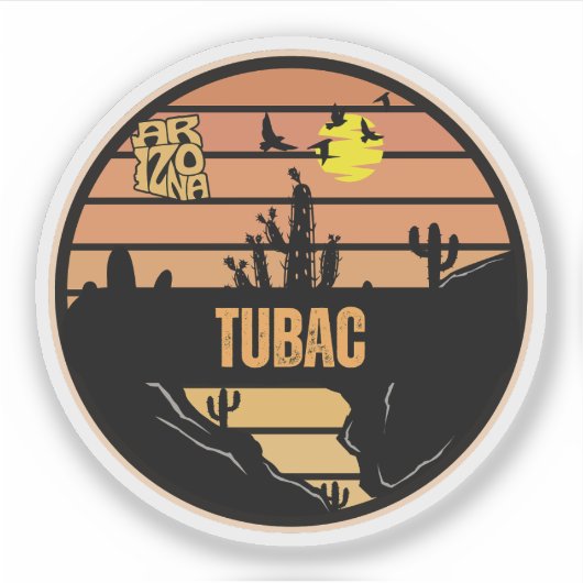 Tubac, Arizona Sticker (Voorkant)