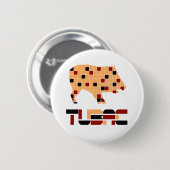 Tubac Javelina Mosaic Pin Ronde Button 5,7 Cm (Voorkant /achterkant)