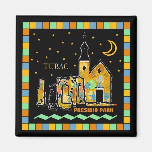 Tubac Presidio Park Mozaïekmagneet Magneet (Voorkant)