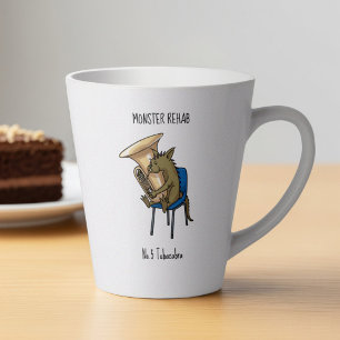 Tubacabra Tuba Speler Chupacabra Woordspeling Kuns Latte Mok