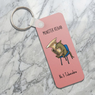 Tubacabra Tubaspeler Chupacabra Woordspeling Kunst Sleutelhanger