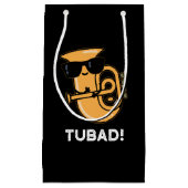 Tubad Funny Music Tuba Pun Dark BG Klein Cadeauzakje (Voorkant)
