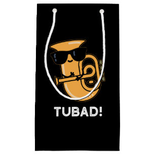 Tubad Funny Music Tuba Pun Dark BG Klein Cadeauzakje