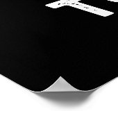 Tubad Funny Music Tuba Pun Dark BG Poster (Hoek)