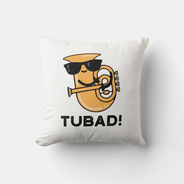 Tubad Funny Music Tuba Pun Kussen (Voorkant)