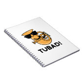 Tubad Funny Music Tuba Pun Notitieboek (Rechterzijde)