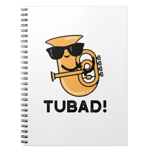 Tubad Funny Music Tuba Pun Notitieboek (Voorkant)