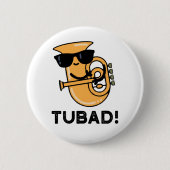 Tubad Funny Music Tuba Pun Ronde Button 5,7 Cm (Voorkant)