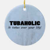 Tubaholic life keramisch ornament (Achterkant)